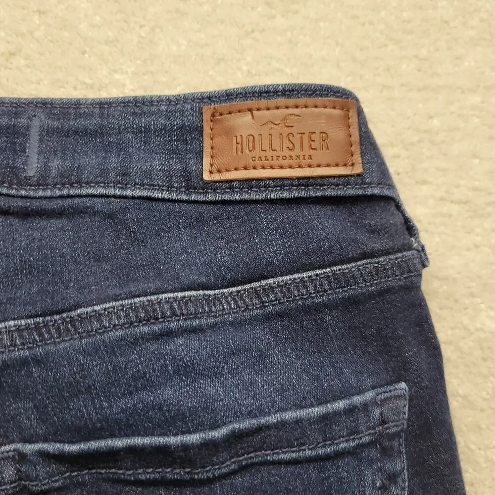Hollister Curvy High Rise Super Skinny Jeans Womens W27L27 Dark Wash Stretch